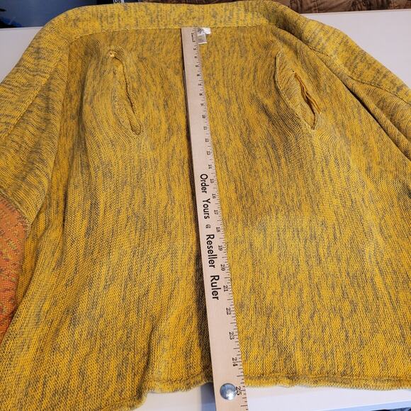 Freeway Open Cardigan Sweater Draped Boho Aztec M - Picture 7 of 7